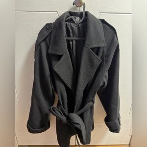 H&M Classic Black Trench Coat